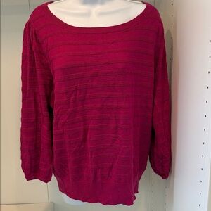 Vibrant Pink Knit Sweater